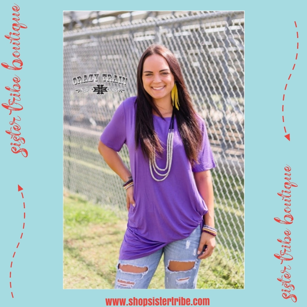 Purple Knot Top